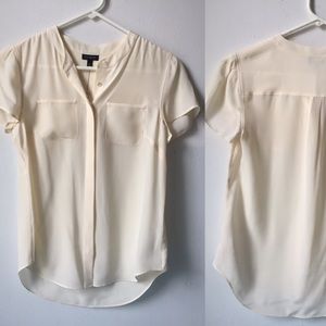 Talbots silk camp shirt